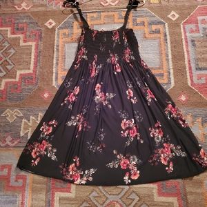 Super Cute Black Floral Sundress